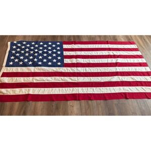 Huge Valley Forge Cotton American Flag 50‎ Stitched Stars Old glory USA